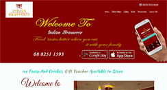 Desktop Screenshot of indianbrasserie.com.au